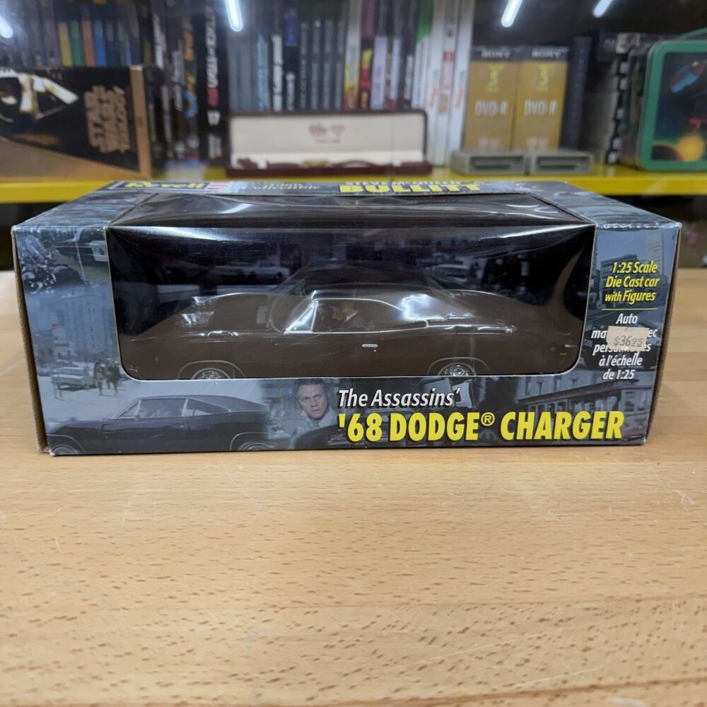 Revell Steve Mcqueen Bullitt 1968 Dodge Charger Assassin's Movie Car 1:25 Metal